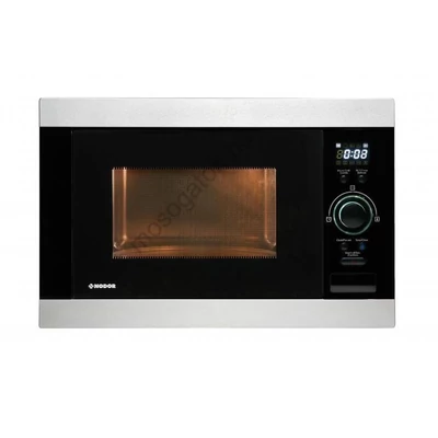 Nodor NMW 25 D ENC beépíthető fekete/inox grilles mikrohullámú sütő súlyautomatika 25L