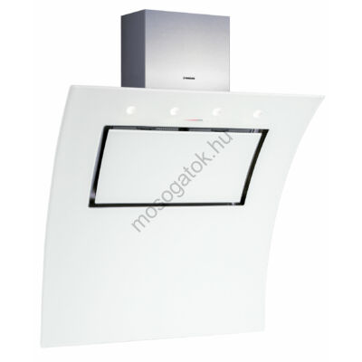 Nodor EVO900 WH Egyedi design íves fehér üveg fali páraelszívó érintővezérléssel 90cm A