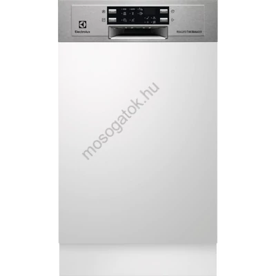 Electrolux ESI4621LOX Kezelőpanelig beépíthető inverteres mosogatógép 45cm 9 teríték A++