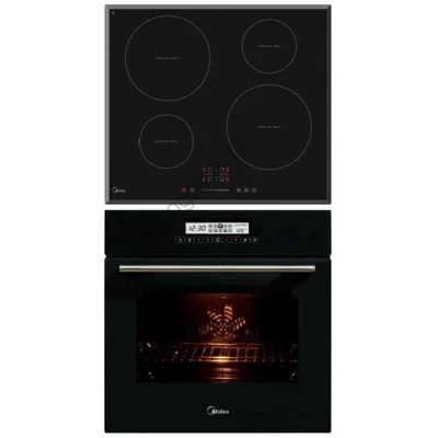 Midea ATE40030 - MC-IF7021B2 beépíthető sütő indukciós főzőlap szett