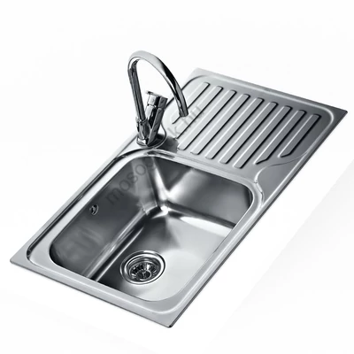 TEKA CLASSIC 86 1B 1D (45) MAX Inox egymedencés mosogatótálca csepegtetővel jobbos