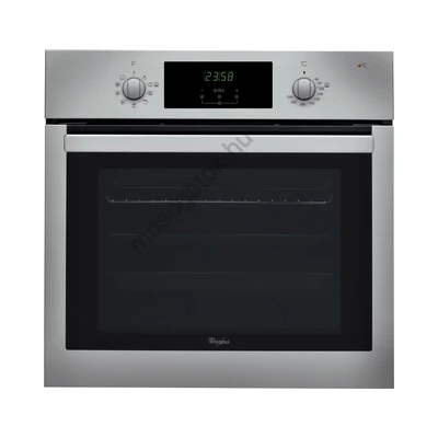 Whirlpool AKP 742 IX Inox/fekete beépíthető multifunkciós sütő kijelzővel 65L A