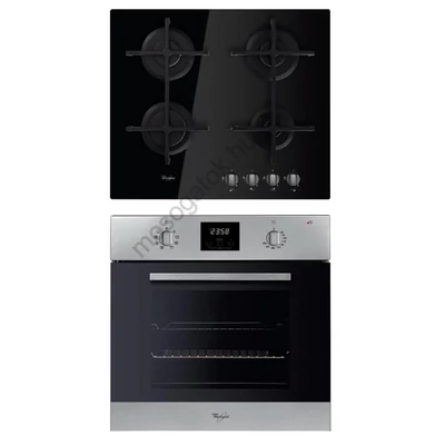 Whirlpool AKP 458 IX beépíthető sütő - GOS 6413 NB gázfőzőlap szett