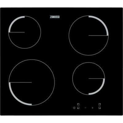 ZANUSSI ZEV6240FBA Beépíthető fekete üvegkerámia főzőlap maradékhő kijelzéssel