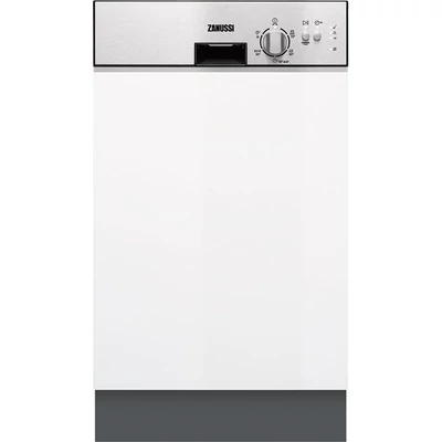 ZANUSSI ZDN11003XA Félig beépíthető keskeny mosogatógép 45cm 9 teríték A+