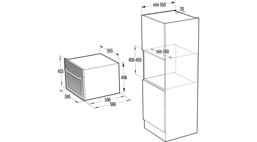 Духовой шкаф gorenje bcm547oraw