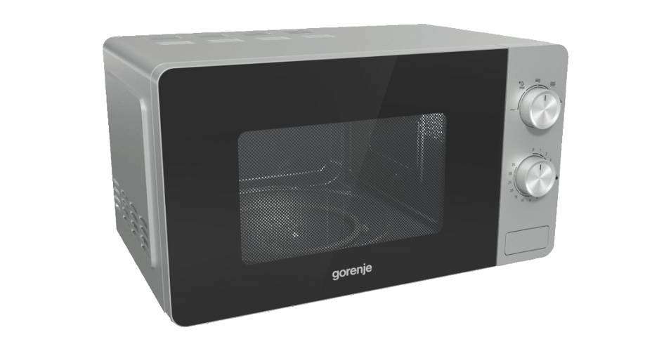 GORENJE MO20E1S Ezüst mikrohullámú sütő AquaClean öntisztítás 20L 800W